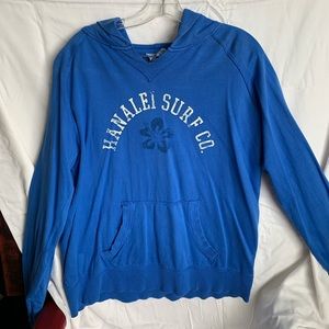 Women’s royal blue Hawaii sweatshirt hoodie.